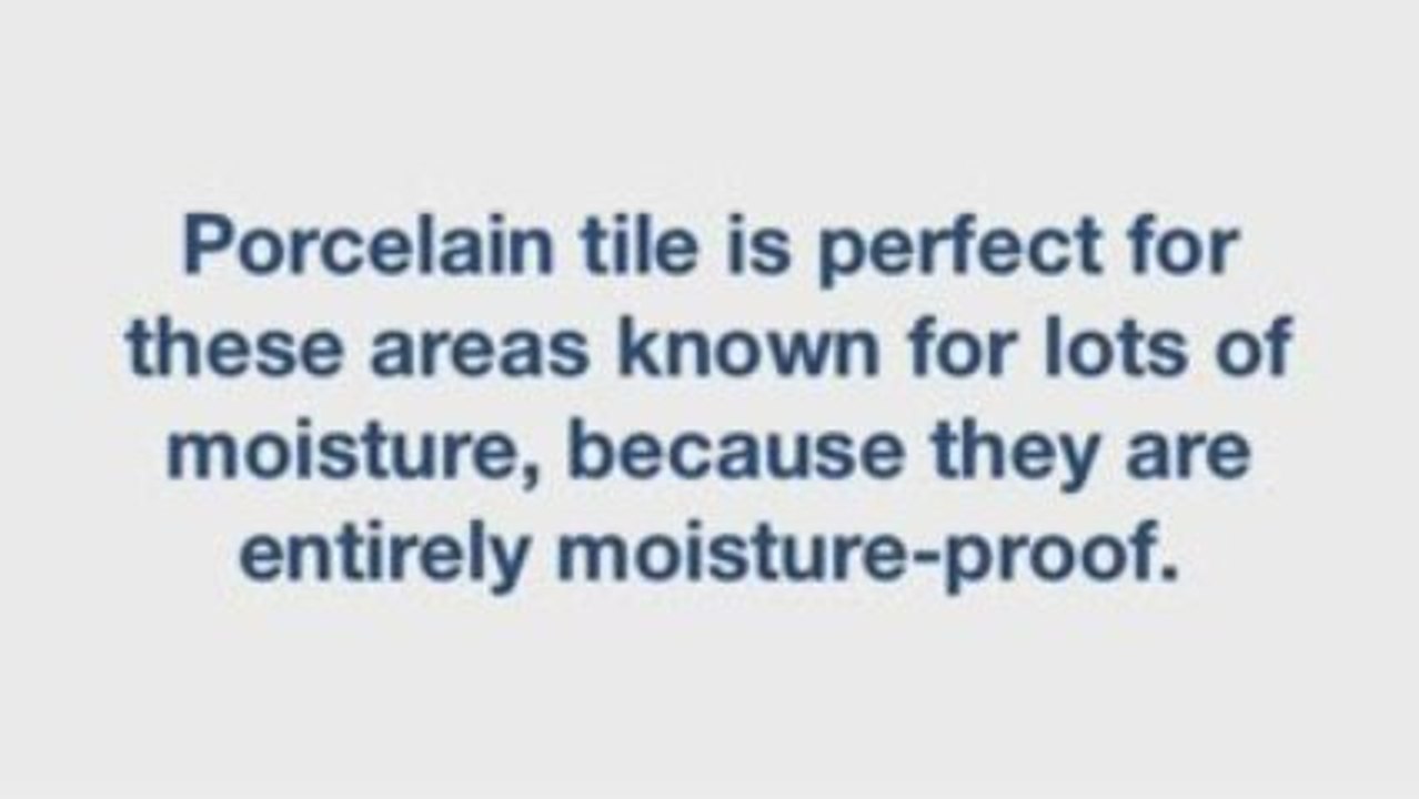 What is porcelain tile?