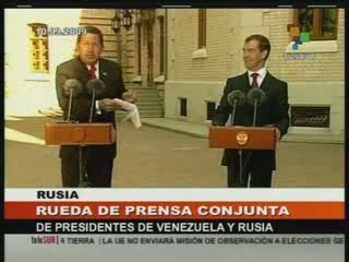 Presidentes de Venezuela y Rusia desde Moscú, parte II