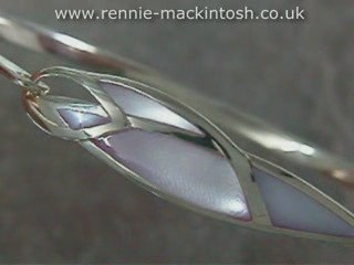 Silver Charles Rennie Mackintosh bangle DWK118