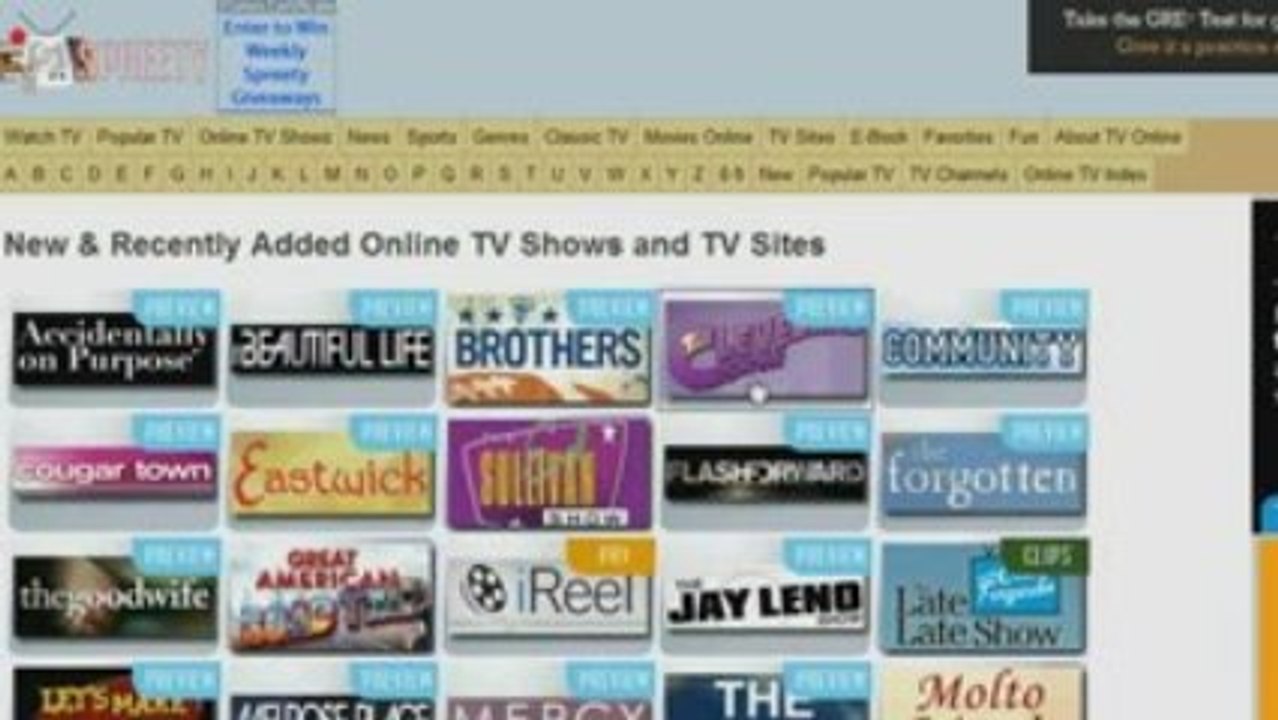 Online TV Previews