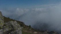 Le mer de nuages observé depuis le sommet du Mézenc