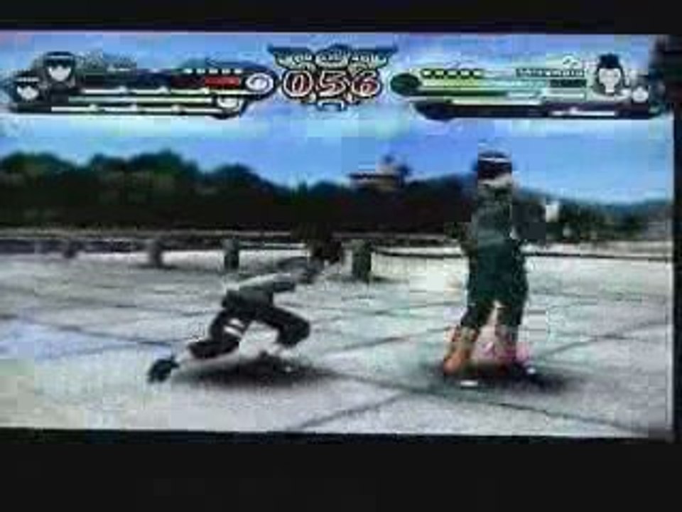 Lee et Gaï leur jutsu à deux