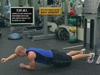 One Arm Prone Iso Abs | One Arm Plank | Abs