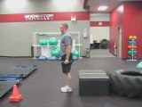 Hockey Training One Leg Dumbbell Squat to Box