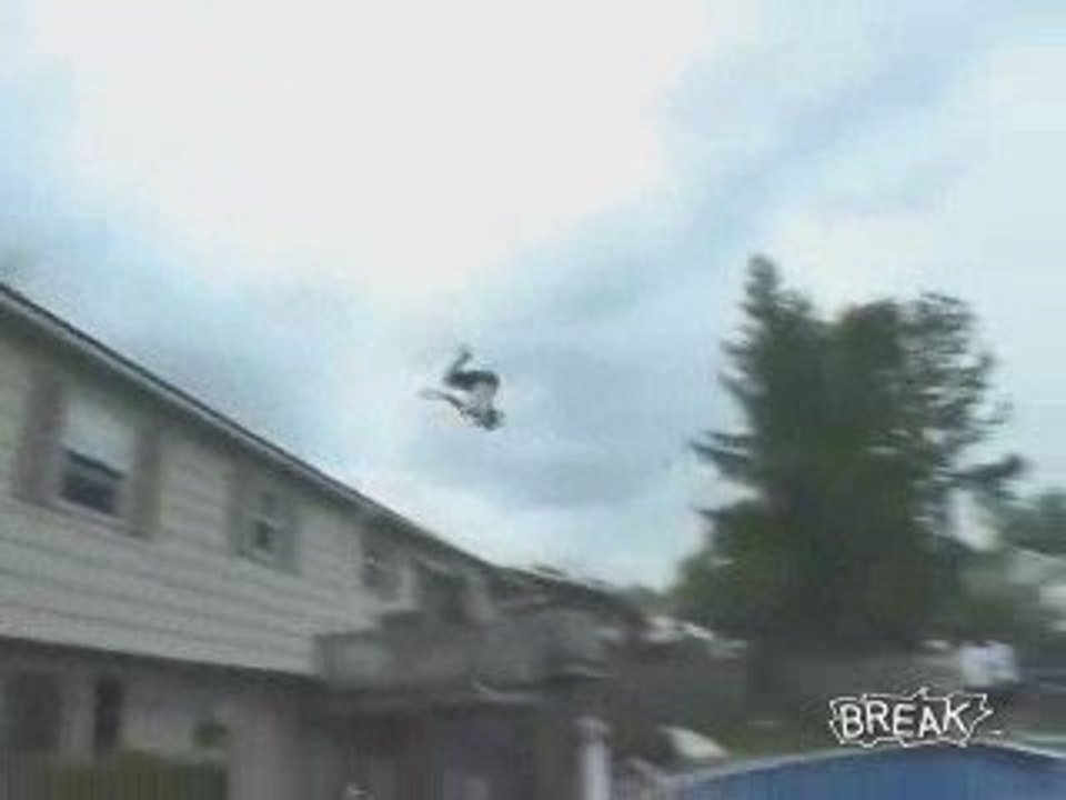 Saut De Taré Dans Piscine