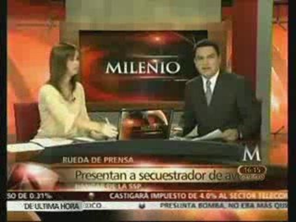 PRIMERA DECLARACION DEL SECUESTRADOR DEL AVION EN MEXICO AER