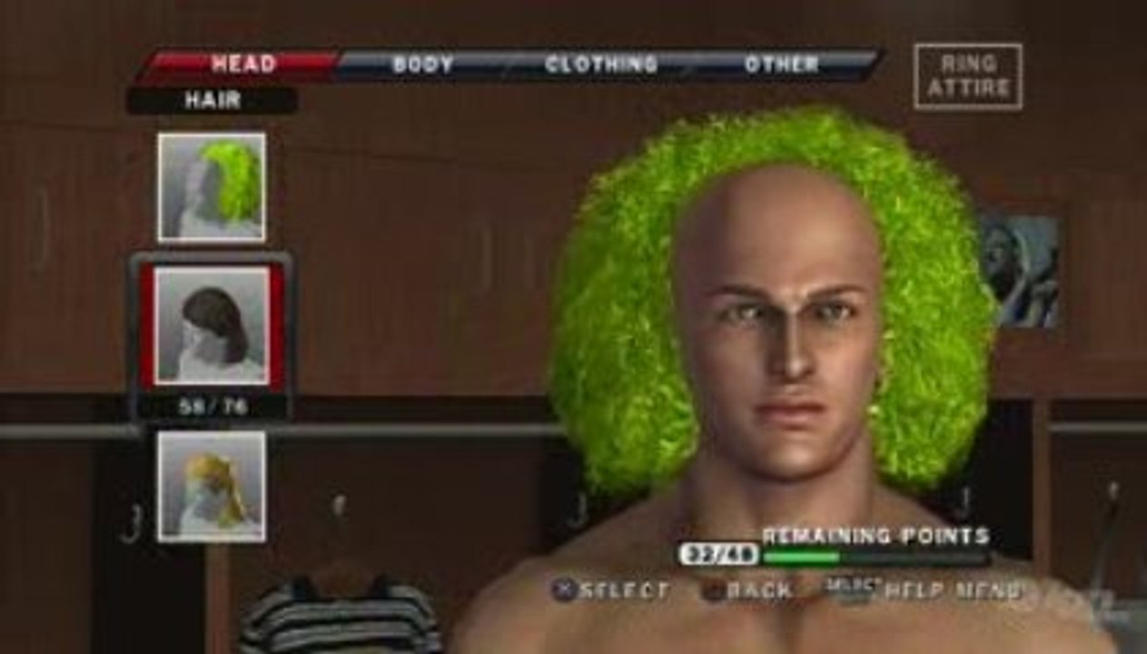 SmackDown vs Raw 2010 hairminute