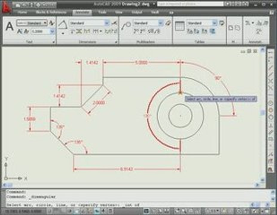 AutoCAD 2009 Tutorial  Dimensions