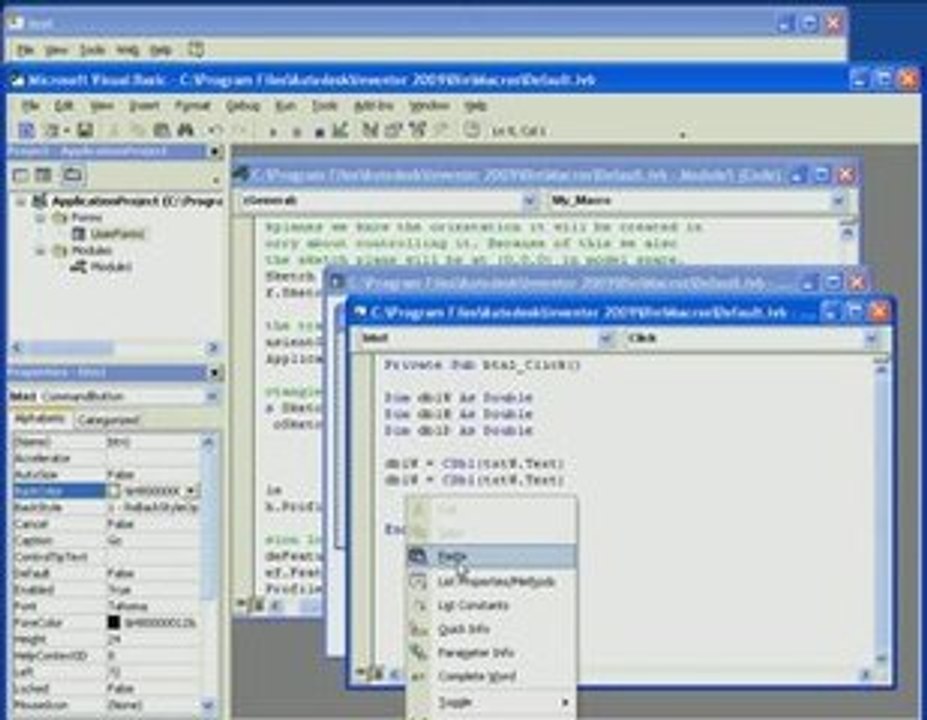 Autodesk Inventor 2009 Tutorial Macro