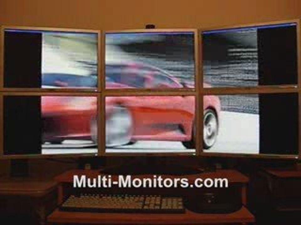 Gran Turismo 5 Gaming on a Six LCD Multiple Monitor Computer