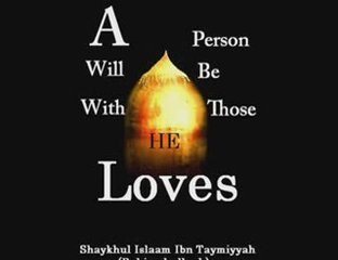 A person will be with those he loves