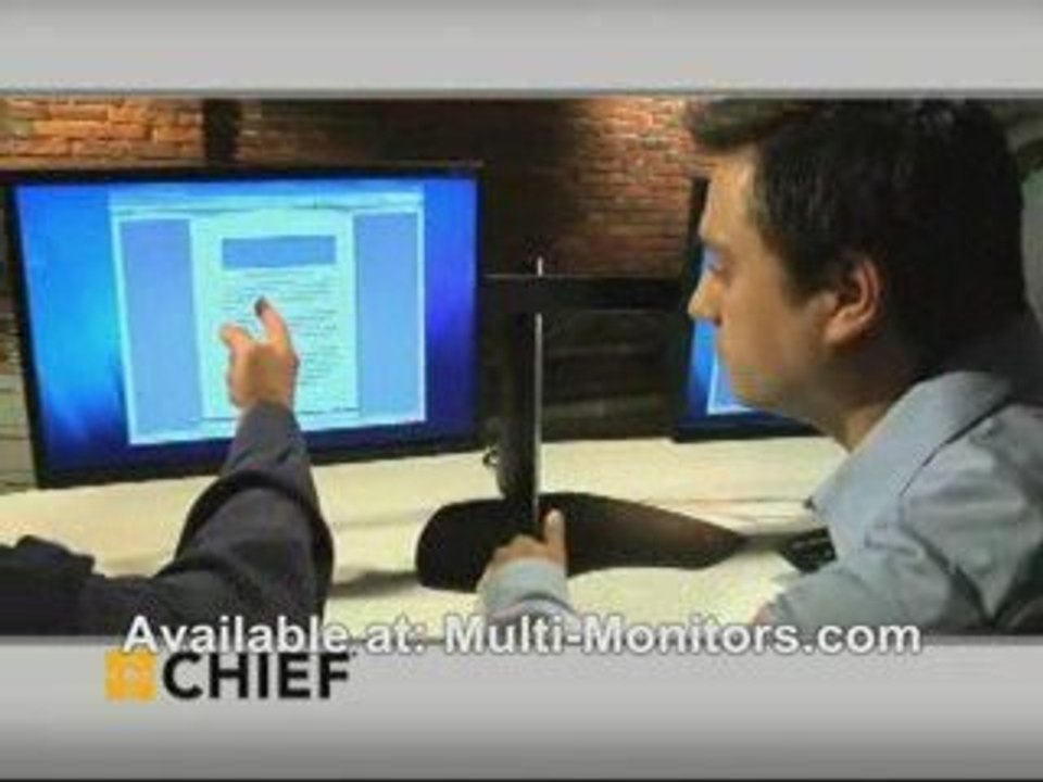 Chief KTP225 Dual Monitor Desk Stand (Holds LCDs up to 30")