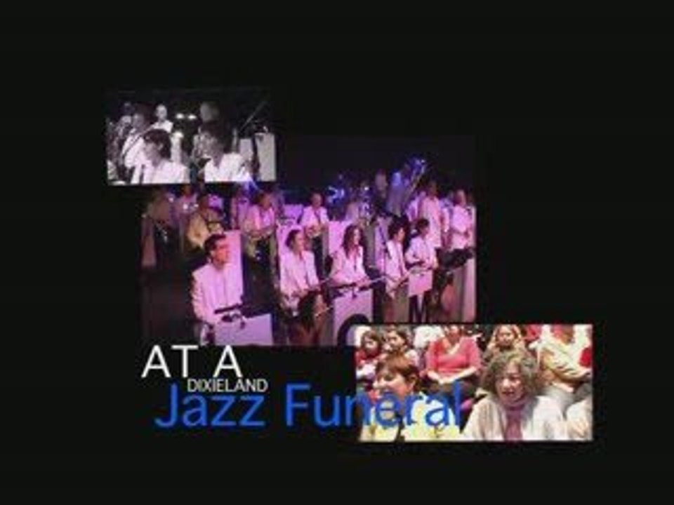At a dixieland Jazz Funeral