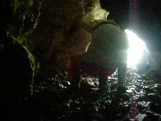 sortie de la grotte