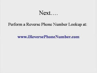 Reverse Telephone Lookup