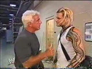 Jeff Hardy Backstage with Ric Flair