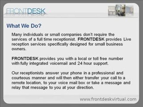 Front Desk Virtual - Live Virtual Receptionist & ...
