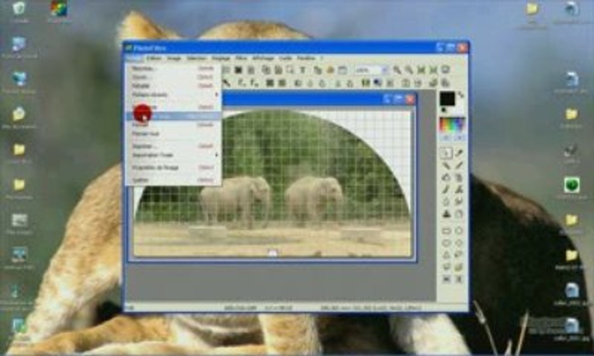 Comment réaliser un éventail avec une image ?
