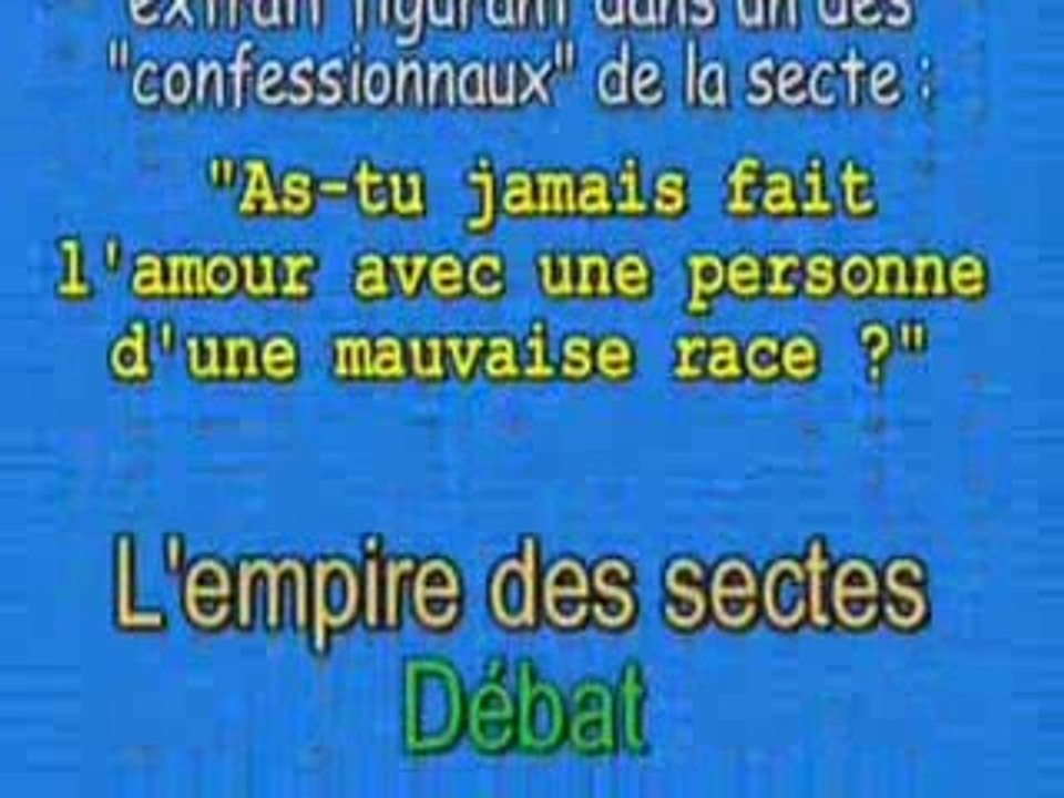 Scientologie raciste? "La Marche du Siècle"(3/3) 1992