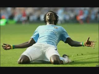 Emmanuel Adebayor Celebration against Arsenal Fans