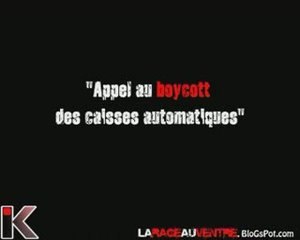 Appel au boycott des caisses automatiques