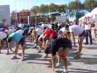 Echauffement course "Les boulevards de Colomiers"