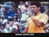 Federer vs Djokovic US Open 2009 Amazing shot between legs