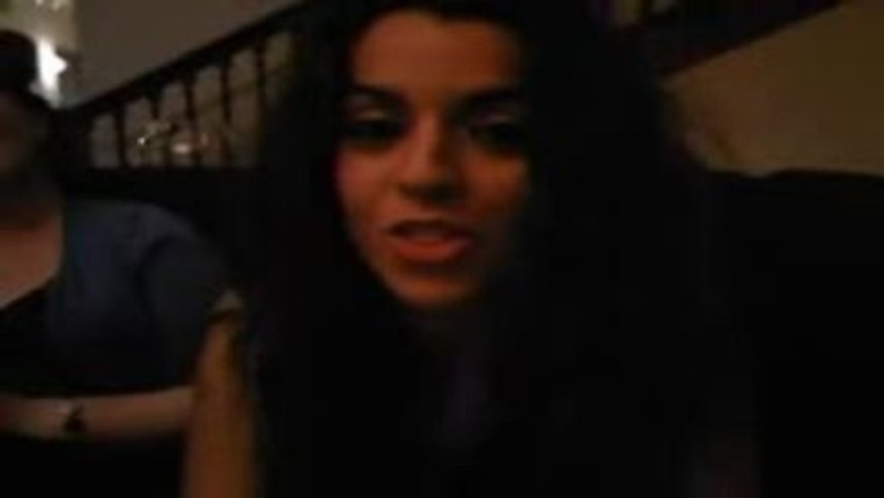 Ruth Lorenzo answering fans questions in Cardiff
