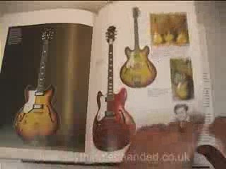 Left handed guitars: left hand guitar players Blue Volume