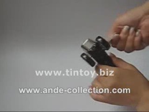 Tin Toy Wind Up 1920 Red Racing Sport Car #MS447