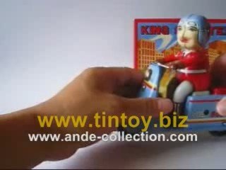 Tin Toy Wind Up Motocycle King Scooter MS637