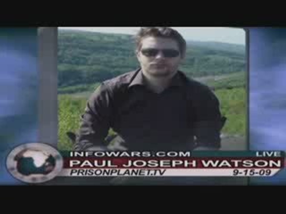 Paul Joseph Watson on the Alex Jones Show 9/15/2009 Part 1/4