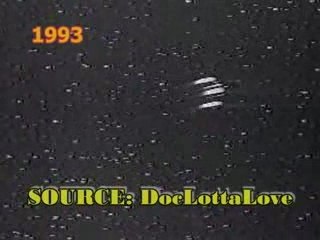 Five UFOs Formation Into Deep Space Video