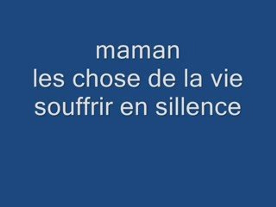 les chose de la vie