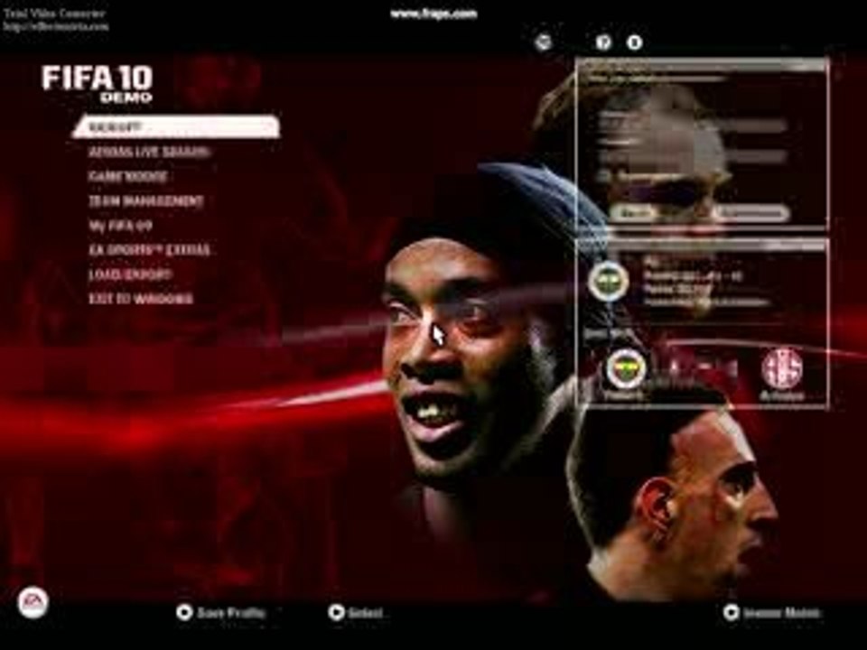 Fifa 10 demo and Fifa09 mixture