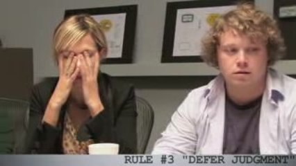 Rule #3 - Defer Judgement