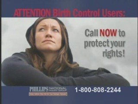 Injured by Yasmin Birth Control? 800-808-2244