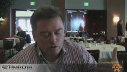 Tim Reha with Mark Drummond, CEO, Wowd, Startup at Gnomedex