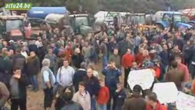 Ciney - 4 millions de litres de lait déversé