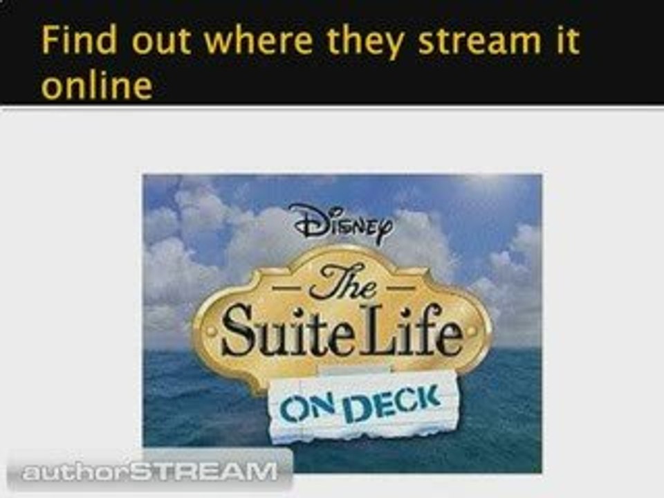Watch The Suite Life on Deck
