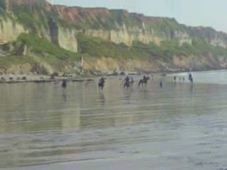 Cours a la plage de Saint-Join