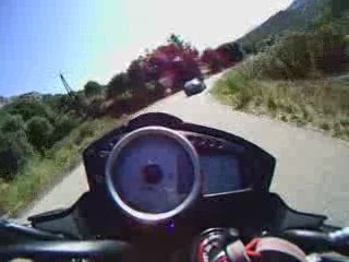 Z 750 K9 fast run Calvi - video 01 (Gopro Hero wide)