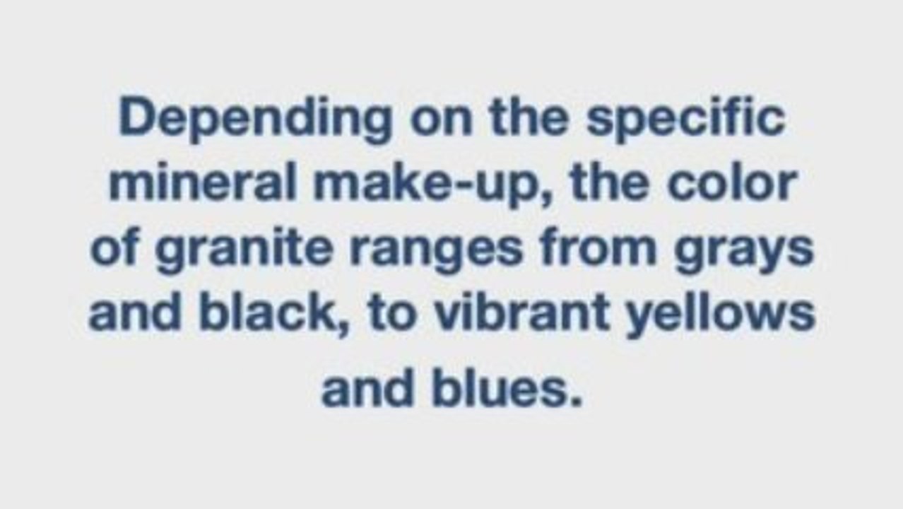 Granite for tile and countertops