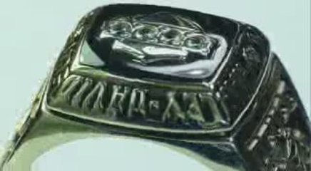 Gold Harley Davidson ring inlaid with Black Spinel