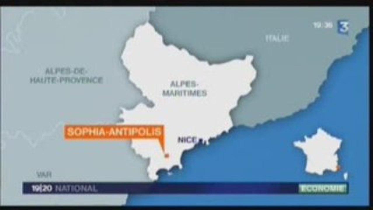 Reportage France3 19/20 fermeture Wipro à Sophia Antipolis
