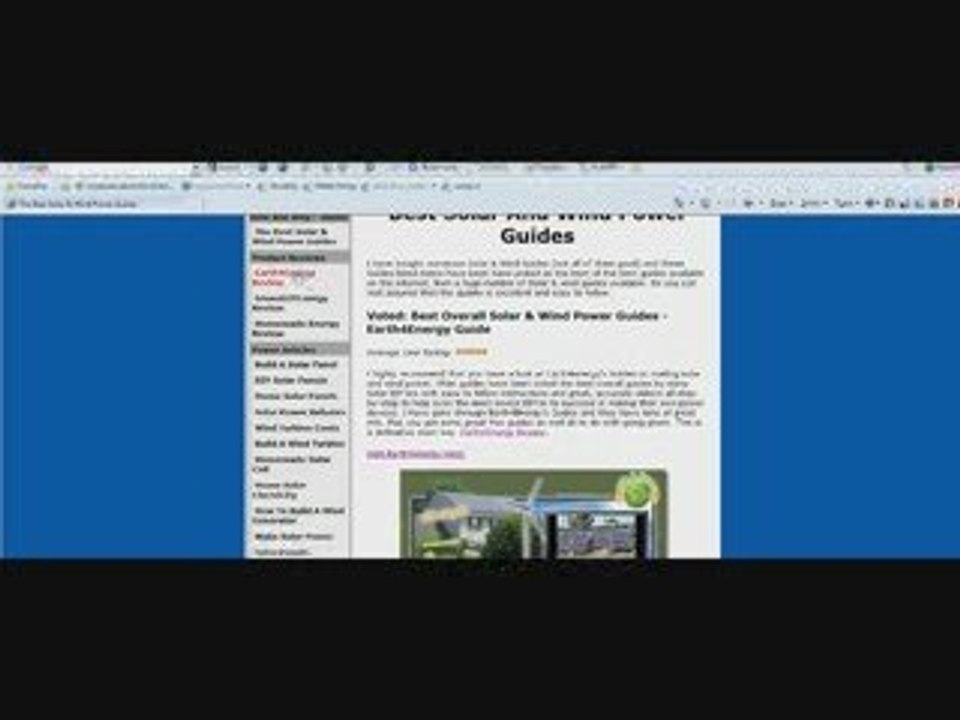 Interesting new website for D.I.Y. Solar & Wind Pow