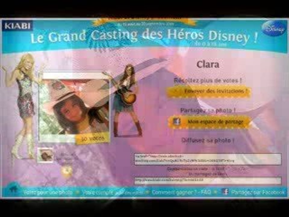 Clara - Concours Kiabi Miley Cyrus-Hannah Montana