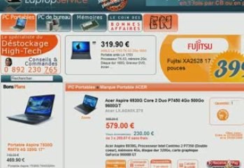 Pc portables en déstockage