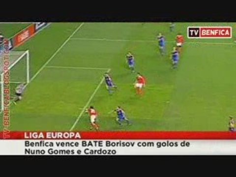 Benfica 2-0 BATE Borisov (Liga Europa 2009-2010) Highlights
