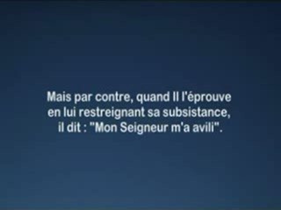 Sourate 89 Al Shatri